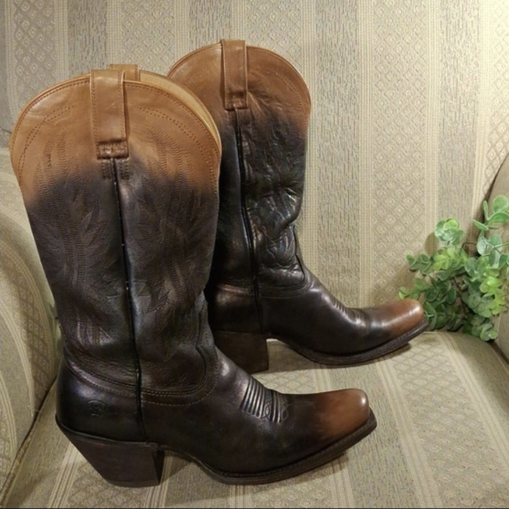 Ariat Ombre Chocolate & Tan Western Boots